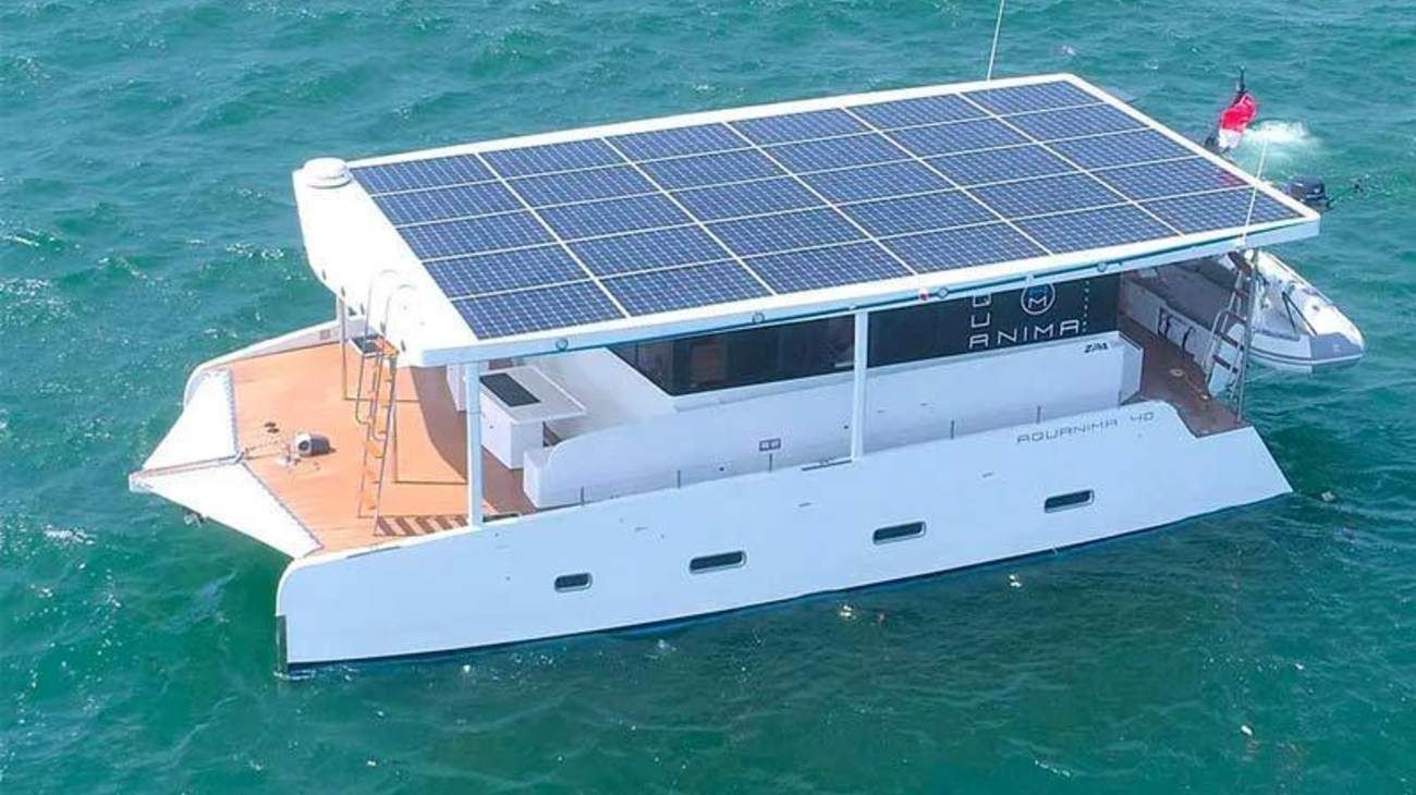 azura solar powered yacht